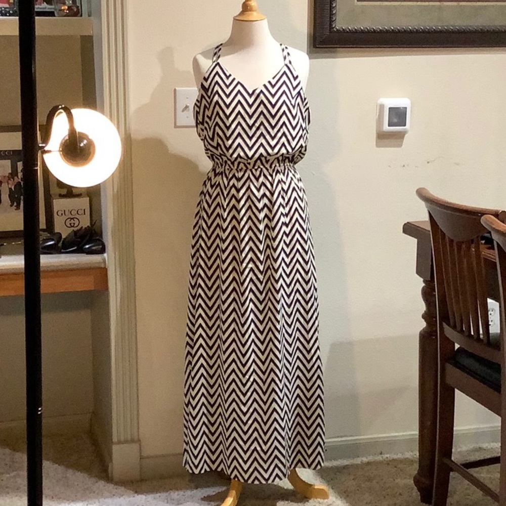 Speed Control Maxi dress chevron print